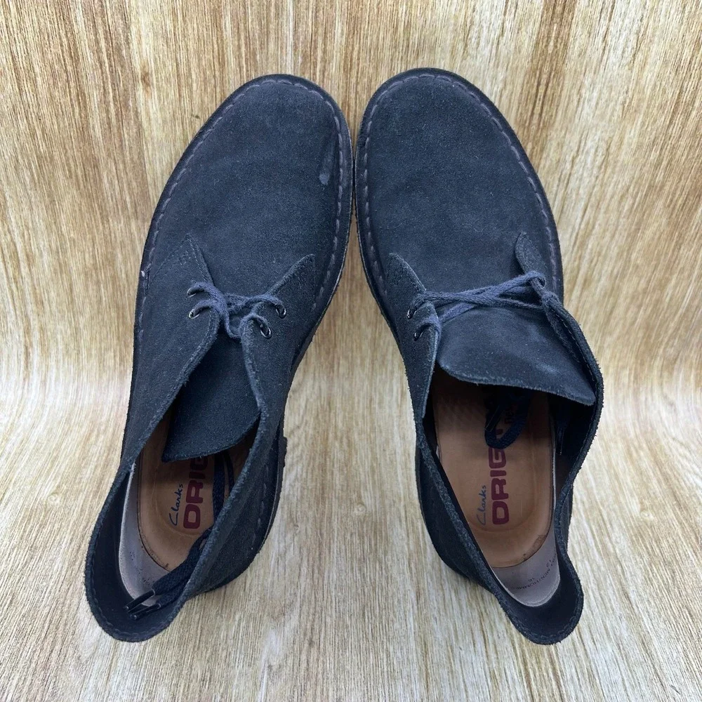Clarks Originals Desert Boot Men's Size 7 Black‎ Suede Chukka Crepe Sole